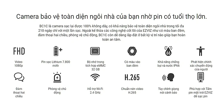 Ezviz BC1C eLife Video 1080P