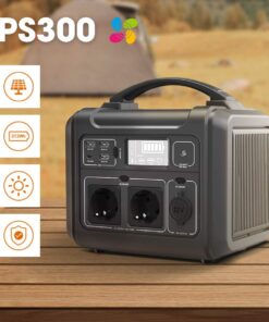 Máy phát điện pin mặt trời Ezviz PS300 4 cổng, hỗ trợ đèn LED, chống ngắn mạch, quá tải, 60W