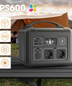 Trạm điện di động Ezviz PS600 pin 607Wh 9 cổng, đèn LED, chống nhiệt, quá dòng