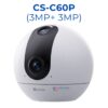 Camera Ezviz CS-C60P Ống kính kép 6Mp (3MP+3MP) wifi, đàm thoại hai chiều, theo dõi chuyển động