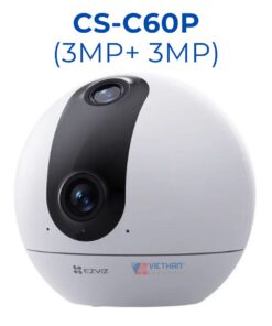Camera Ezviz CS-C60P Ống kính kép 6Mp (3MP+3MP) wifi, đàm thoại hai chiều, theo dõi chuyển động
