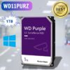 Ổ cứng camera WD Western Purple WD11PURZ 1TB, SATA 3, 64MB Cache, Vòng quay 5400RPM