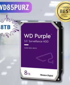 Ổ cứng camera WD Western Purple WD85PURZ 8TB, SATA 3, 256MB Cache, Vòng quay 7200RPM
