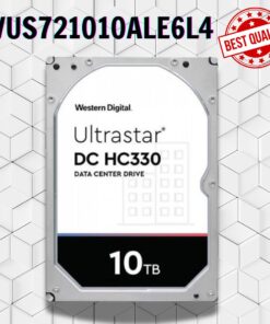 Ổ cứng HDD 10TB WD Enterprise Ultrastar DC HC330 WUS721010ALE6L4, Tốc độ vòng quay 7200rpm, Bộ nhớ đệm 256MB Cache