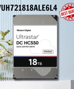 Ổ cứng HDD 18TB WD Enterprise Ultrastar DC HC550 WUH721818ALE6L4, Tốc độ quay 7200rpm, Chuẩn giao tiếp: SATA, Tốc độ truyền dữ liệu 6Gbps
