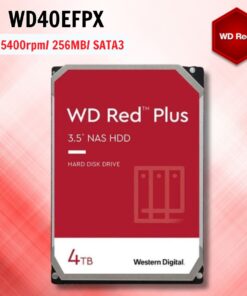 Ổ cứng  Western Digital Red Plus 4TB WD40EFPX 3.5" SATA 3/ 256MB Cache/ 5400RPM