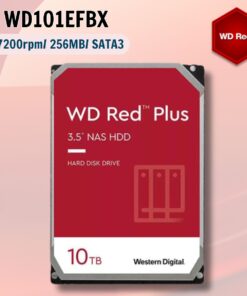 Ổ cứng Western Digital Red Plus 10TB WD101EFBX  3.5" SATA 3/ 256MB Cache/ 7200RPM