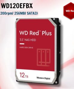 Ổ cứng Western Digital Red Plus 12TB WD120EFBX  3.5" SATA 3/ 256MB Cache/ 7200RPM