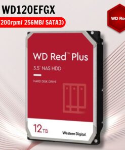 Ổ cứng Western Digital Red Plus 12TB WD120EFGX 3.5" SATA 3/ 512MB Cache/ 7200RPM