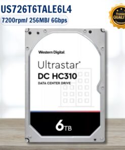 Ổ cứng HDD WD Enterprise Ultrastar HC310 6TB HUS726T6TALE6L4 3.5inch/ 7200rpm/ SATA/ 6Gbps/ 256MB
