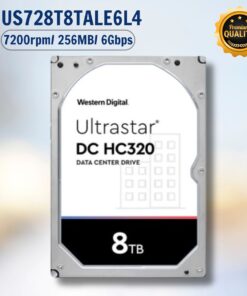 Ổ cứng server Western Digital Enterprise Ultrastar HC320 8TB HUS728T8TALE6L4 3.5, SATA 3, 256MB Cache, 7200RPM