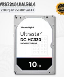 Ổ cứng server Western Digital Enterprise Ultrastar HC330 10TB WUS721010ALE6L4 3.5, SATA 3, 256MB Cache, 7200RPM