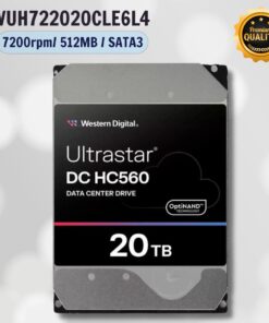 Ổ cứng server Western Digital Enterprise Ultrastar HC560 20TB WUH722020CLE6L4 3.5 inch SATA Ultra 512E SE 512MB Cache 7200RPM