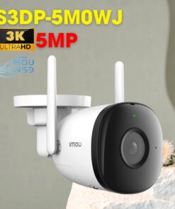 Camera Bullet 3C IP thân 5Mp IMOU IPC-S3DP-5M0WJ hồng ngoại 30m, cảnh báo chủ động, tích hợp mic và loa