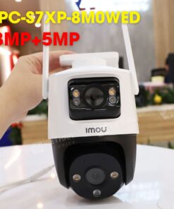 Camera Ranger Dual 8MP IMOU IPC-S7XP-8M0WED 8mp (3MP+5MP) hồng ngoại 30m, tích hợp mic và loa, còi báo động 110dB