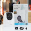 Camera Ezviz H8C 2K 4MP, đèn còi báo động, wifi quay quét ngoài trời