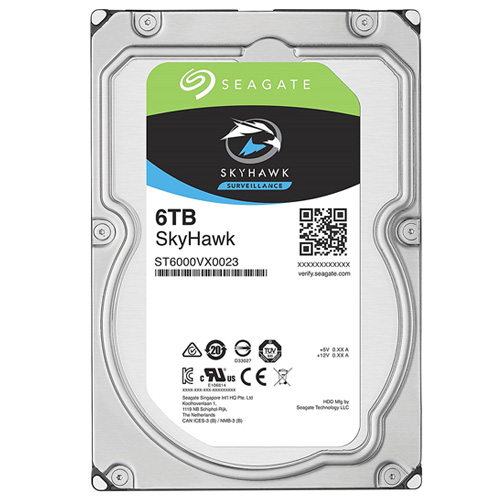 HDD Seagate Skyhawk 6TB ST6000VX0023 SATA 6Gb/s/256MB Cache/ 7200RPM, tiết kiệm điện năng