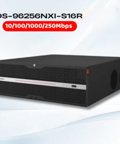 Đầu ghi 256 kênh Hikvision DS-96256NXI-S16R, Hỗ trợ 4 cổng mạng RJ-45 10/100/1000/2500 Mbps, Nhận dạng khuôn mặt, Có điện dự phòng
