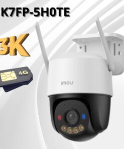 Camera dùng sim 4G ngoài trời Imou IPC-K7FP-5H0TE 5Mp 3K, Quay Quét Mini Speed Dome, Đèn Báo Động Nháy Xanh + Đỏ.