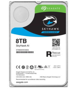 HDD Seagate Skyhawk AI 8TB ST8000VE0004 7200RPM SATA 256MB, tiết kiệm điện năng, thích hợp giải pháp camera trí tuệ nhân tạo