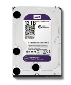 HDD Western Purple WD121PURZ 12TB 3.5" SATA 3/ 256MB Cache/ 7200RPM dòng ổ cứng chuyên dụng cho camera,(chính hãng)