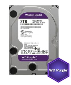 Ổ cứng cho camera giám sát Western WD Purple WD22PURZ 2TB, 3.5inch, 6Gb/s, 5400RPM, 64MB Cache