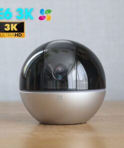 Camera wifi Ezviz E6 3K 5MP, Chống ngược sáng 80db, AI phát hiện người vật, vẫy tay gọi điện
